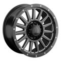Колёсный диск LS 8,5x17/6x139,7 ET25 D106,1 1347 BKS+SSF (конус, Колпак+лого)